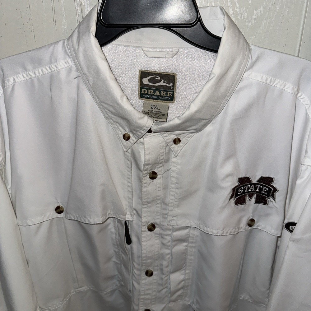 Drake Waterfowl Mississippi State Bulldogs Wingshooters Long Sleeve Shirt 2XL